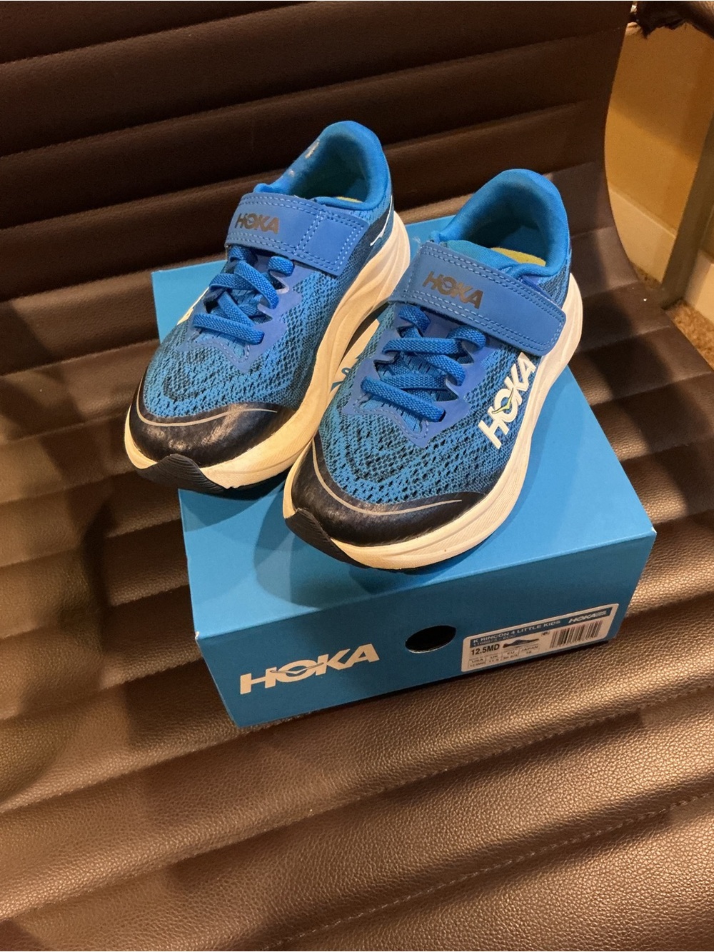 Little kid 12.5 HOKA One One K Rincon 4 boys Velcro sneakers shoes